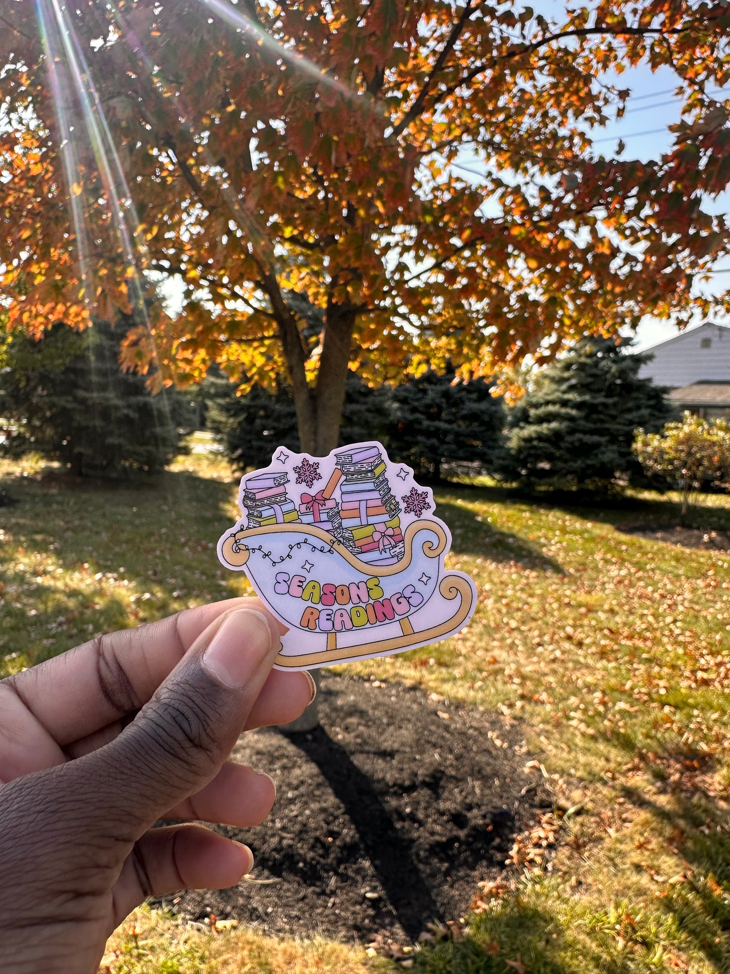 " Seasons Reading" Sticker